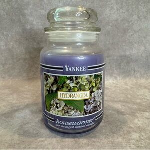 Yankee Candle - HYDRANGEA - Discontinued. BLACK BAND. Housewarmer. RARE. New